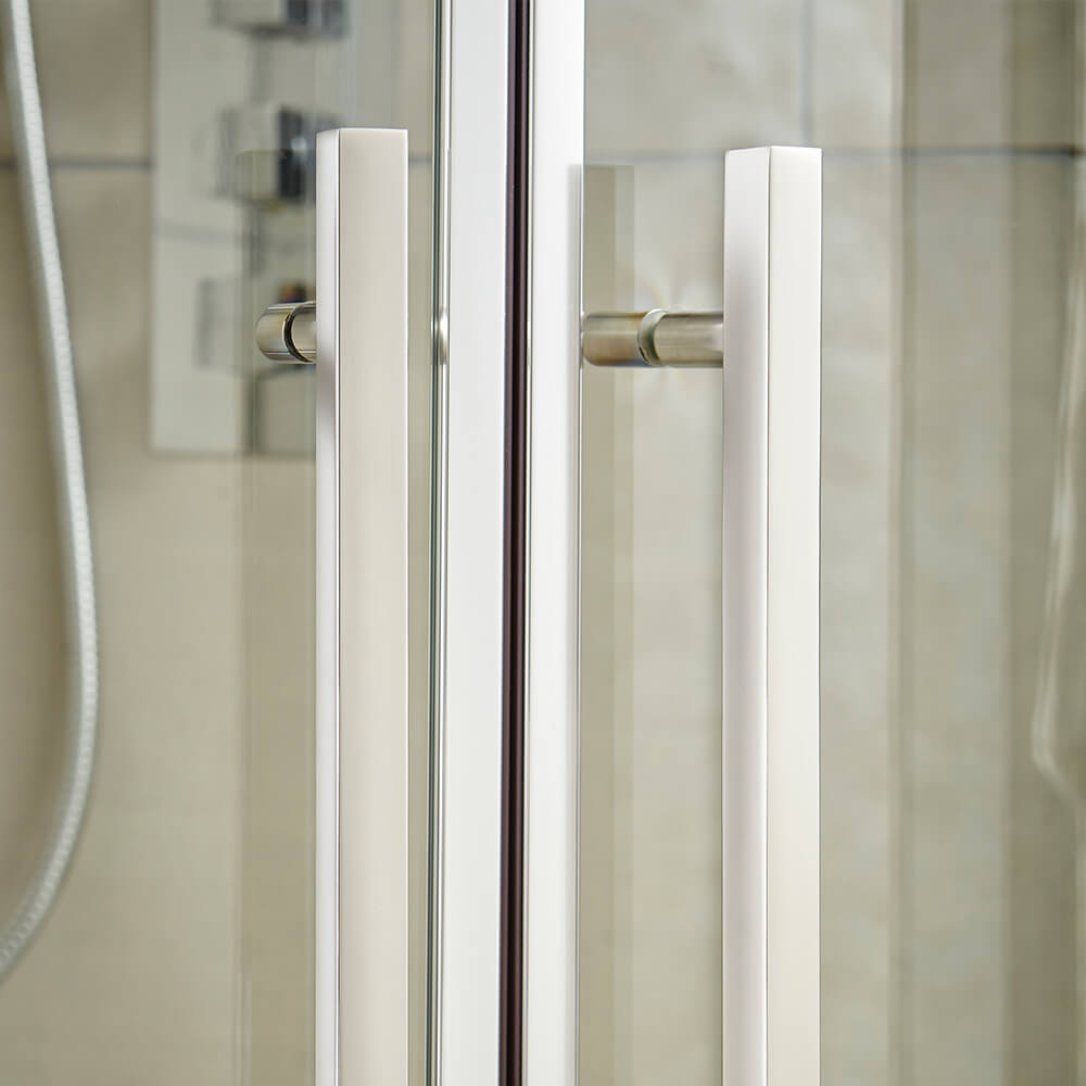 Vellamo 8mm Easy Clean Offset Quadrant Shower Enclosure