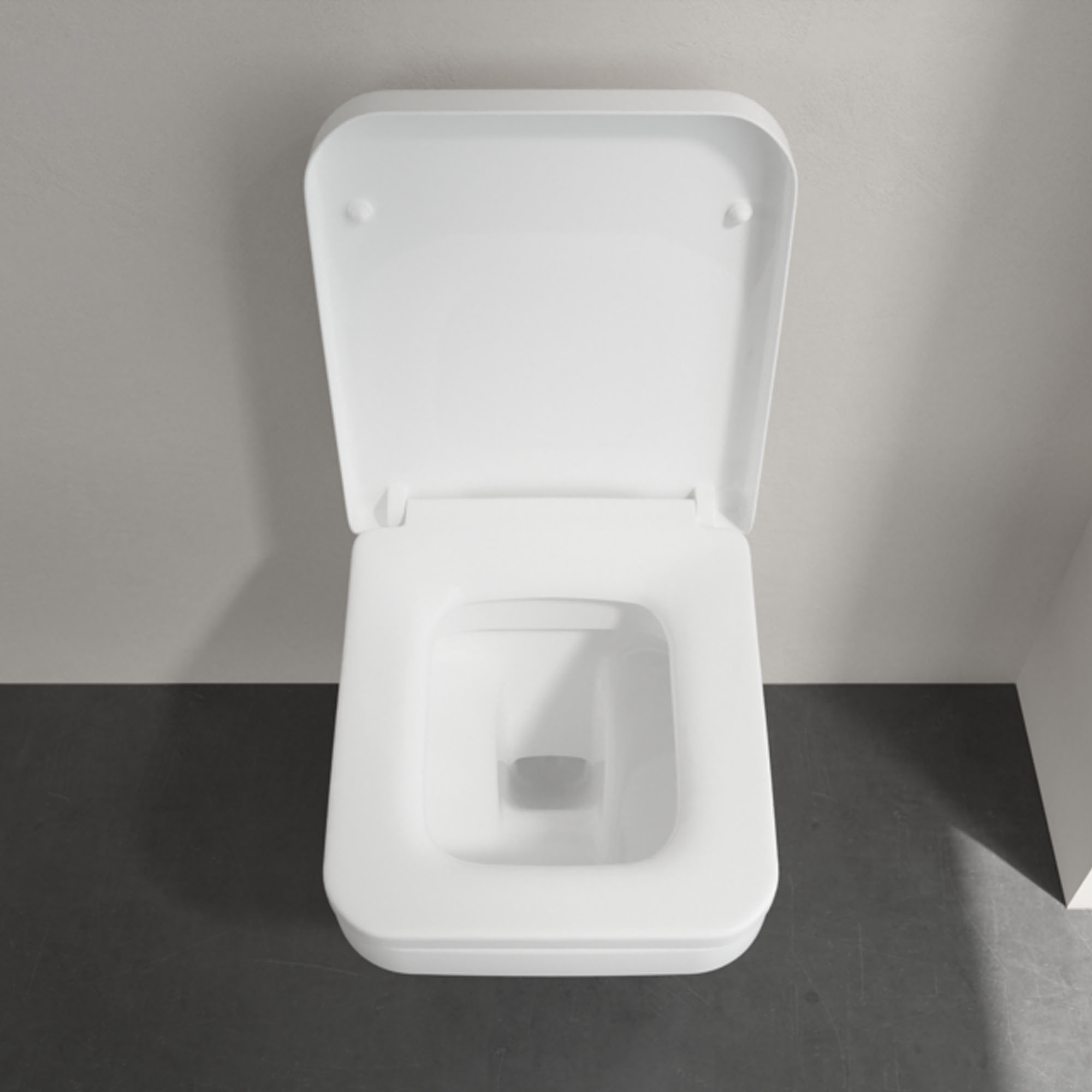 Villeroy & Boch ViConnect Pro 2.0 Frame with Architectura Square Rimless Wall Mounted Toilet, Flush Plate & Soft Close Toilet Seat 