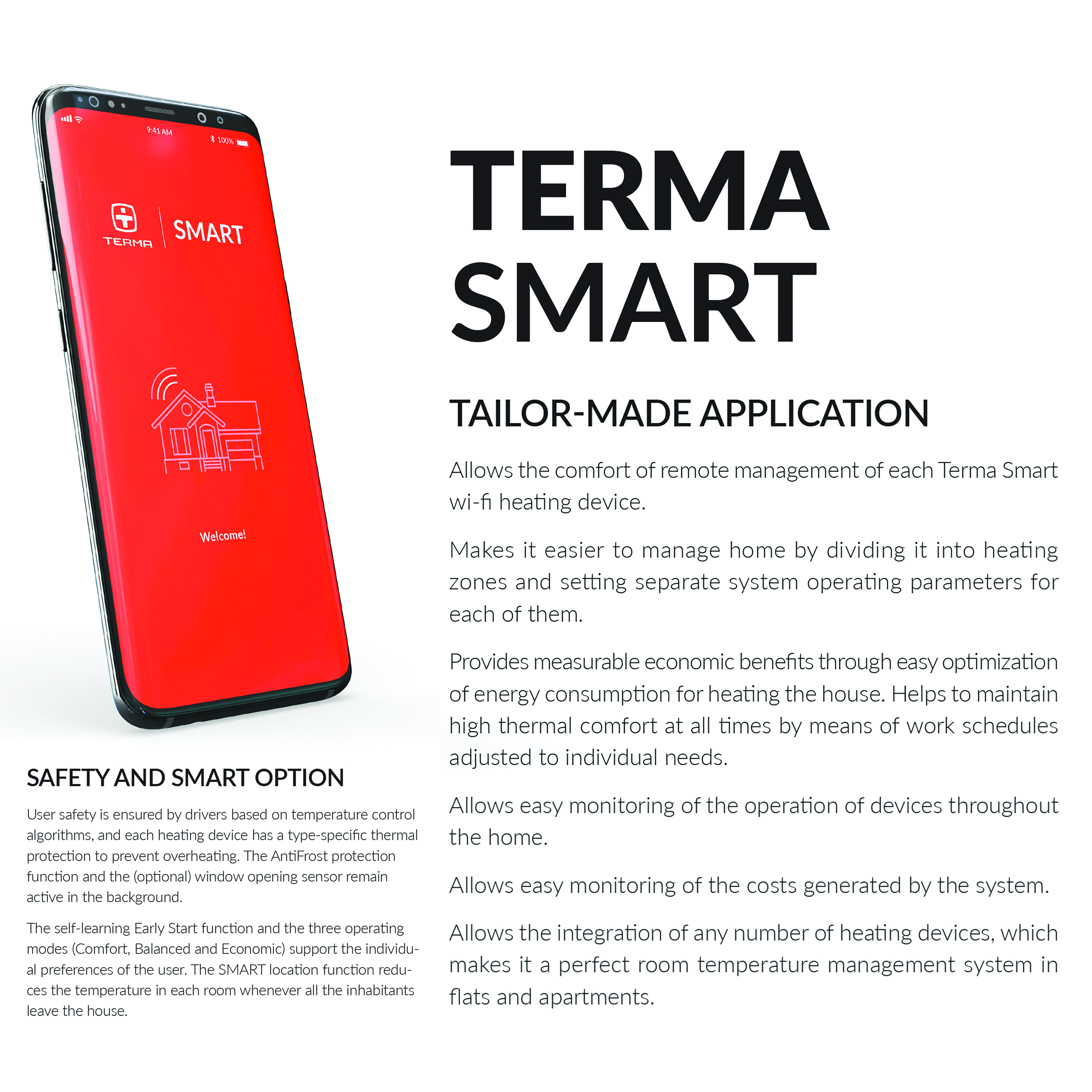Terma VTS Smart Temperature & Humidity Sensor - White