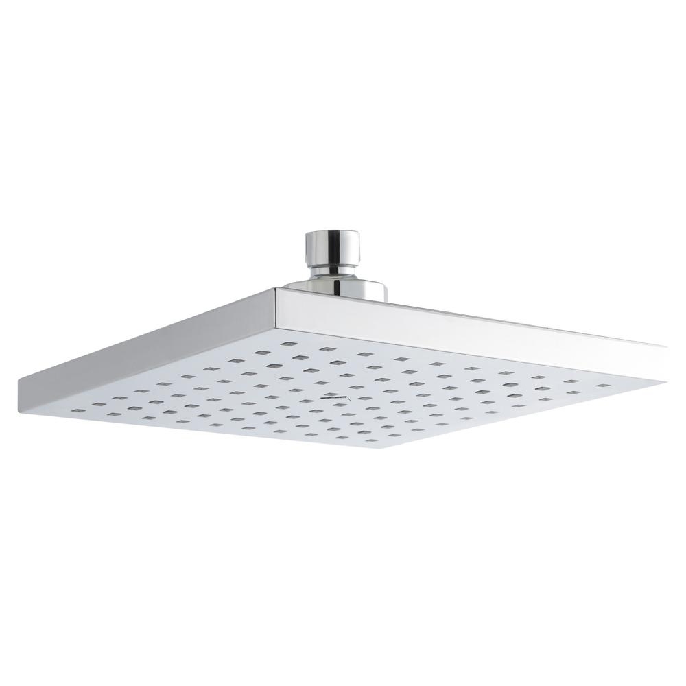 Drench Chrome Square Fixed ABS Shower Head - 200 x 200mm