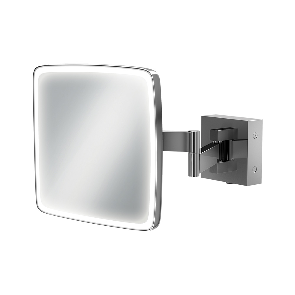 hib. Eclipse Square LED Illuminated Magnifying Mirror - 180 x 180mm