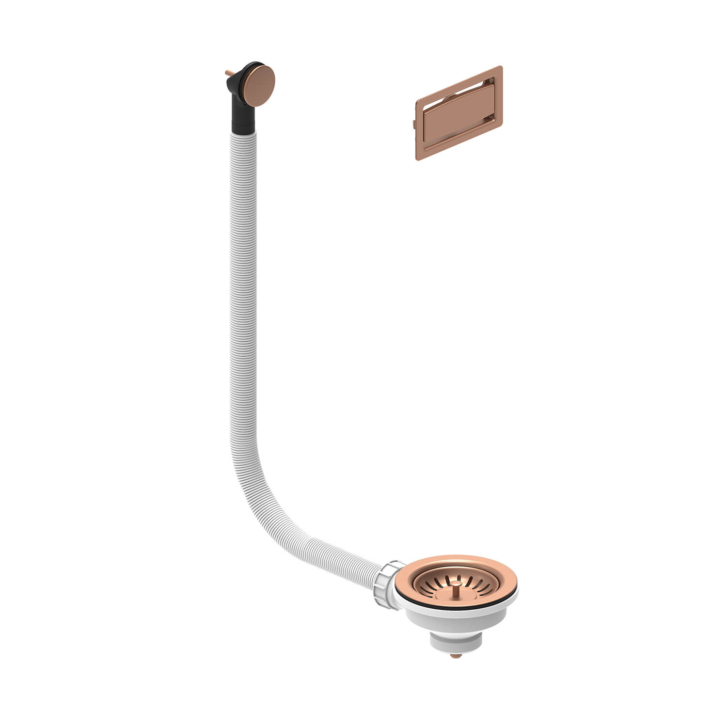 Harbour 90mm PVD Copper Basket Strainer Kitchen Sink Waste & Overflow Covers