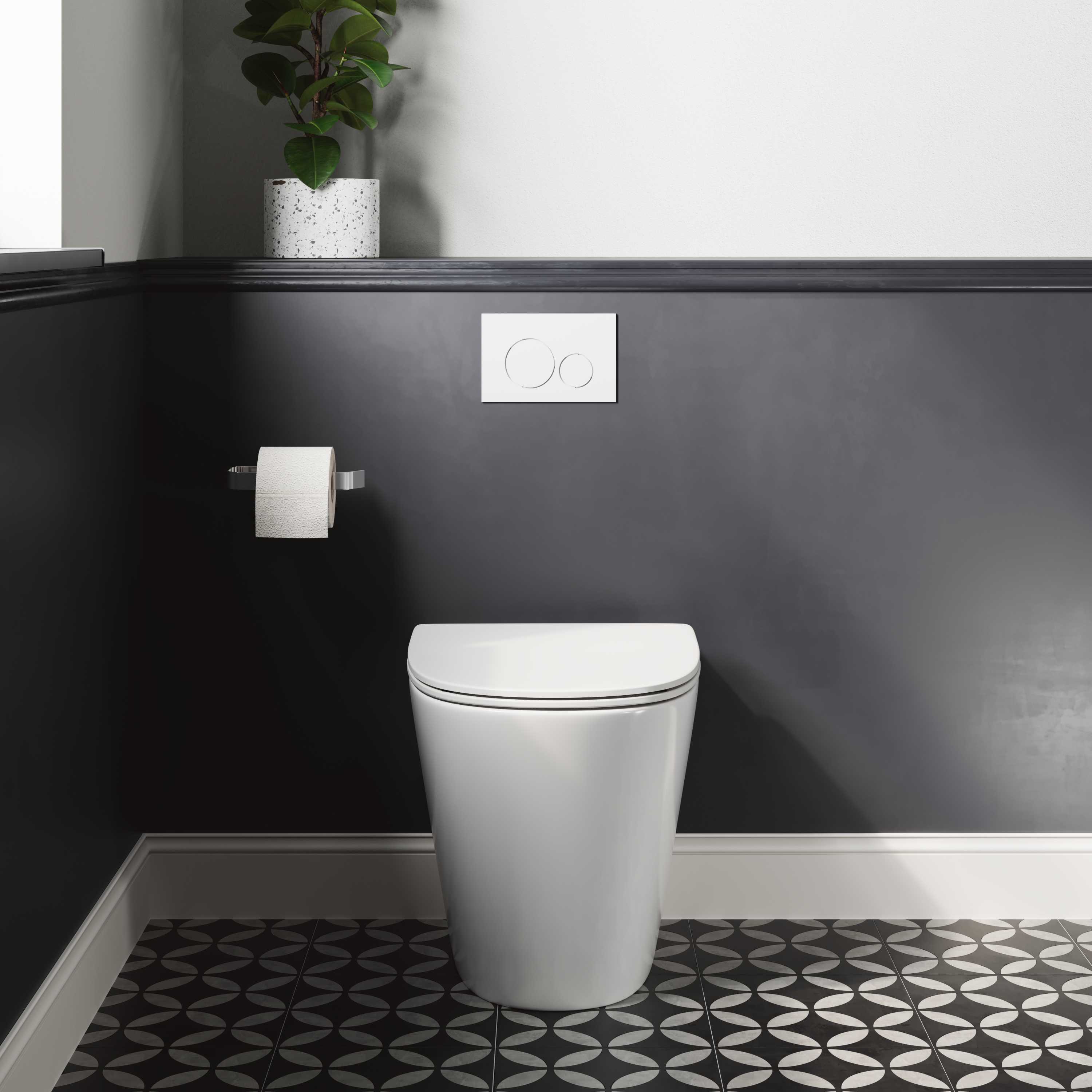 Harbour Clarity Back to Wall Rimless Toilet & Soft Close Seat