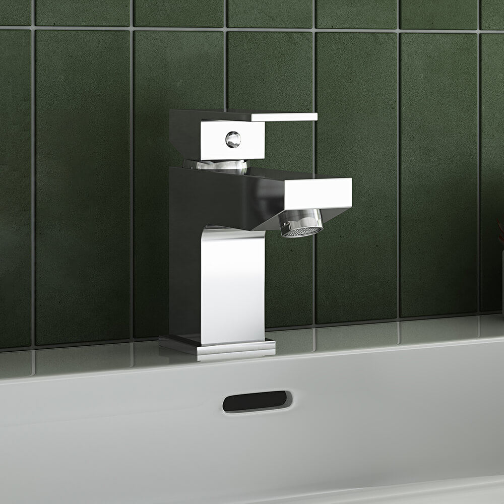 Vellamo Forte Mono Basin Mixer Tap & Waste