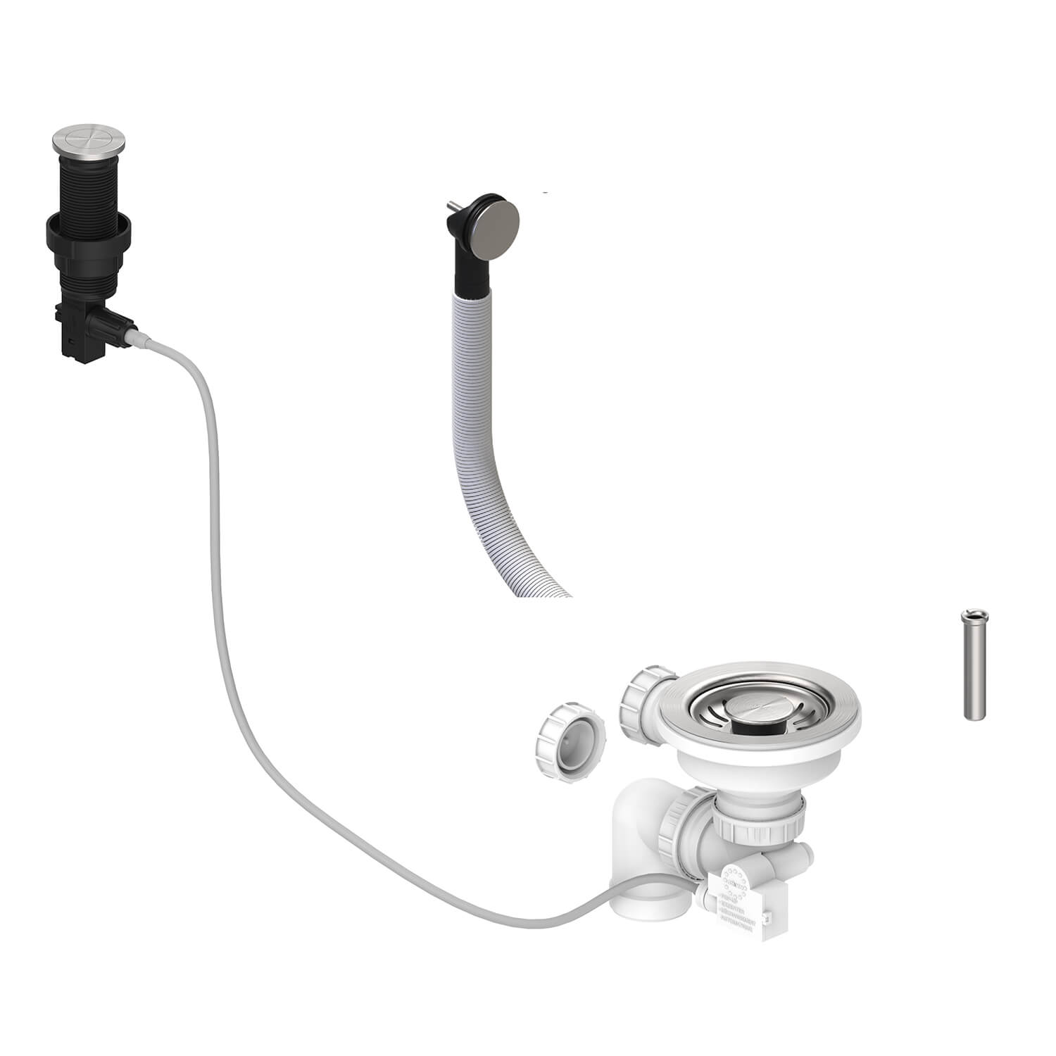 Stainless Steel Presto Automatic Waste Kit for Thomas Denby 1 Bowl Ceramic Kitchen Sinks