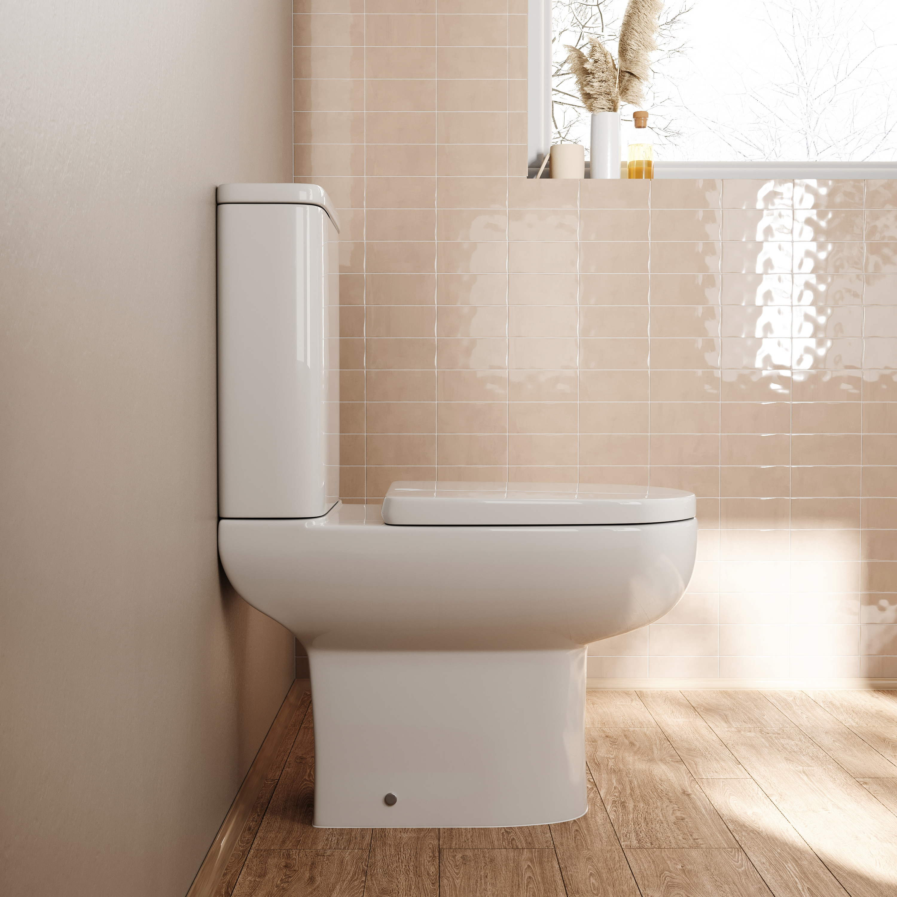 Anderson Rimless Close-Coupled Toilet & Soft Close Seat