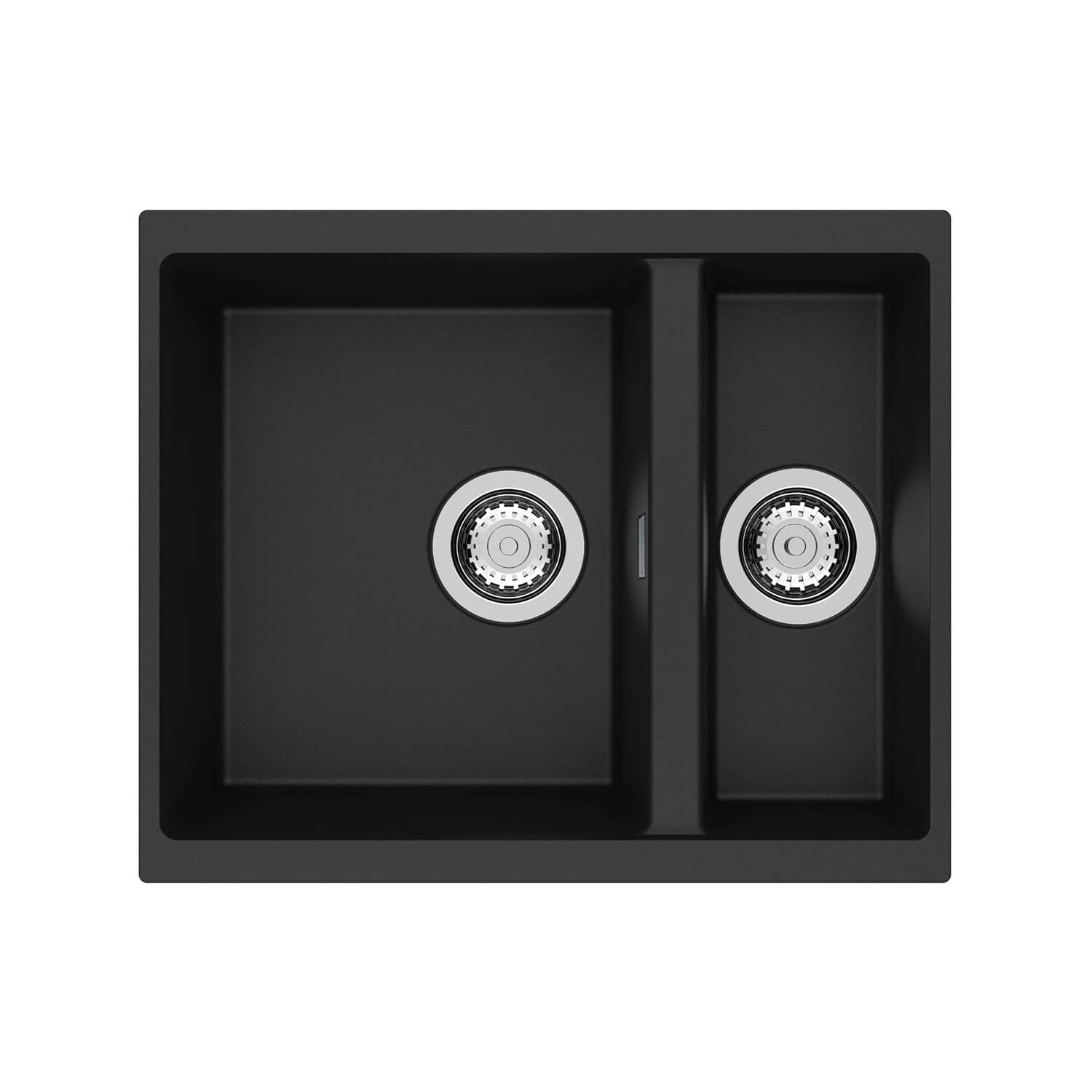 Clearwater Siena 1.5 Bowl Granite Composite Undermount Kitchen Sink & Waste - 555 x 460mm
