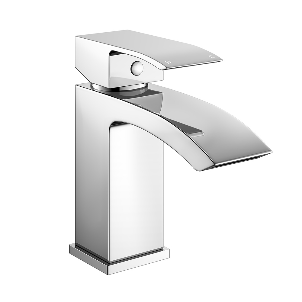 Vellamo City Waterfall Basin Mixer Tap & Waste