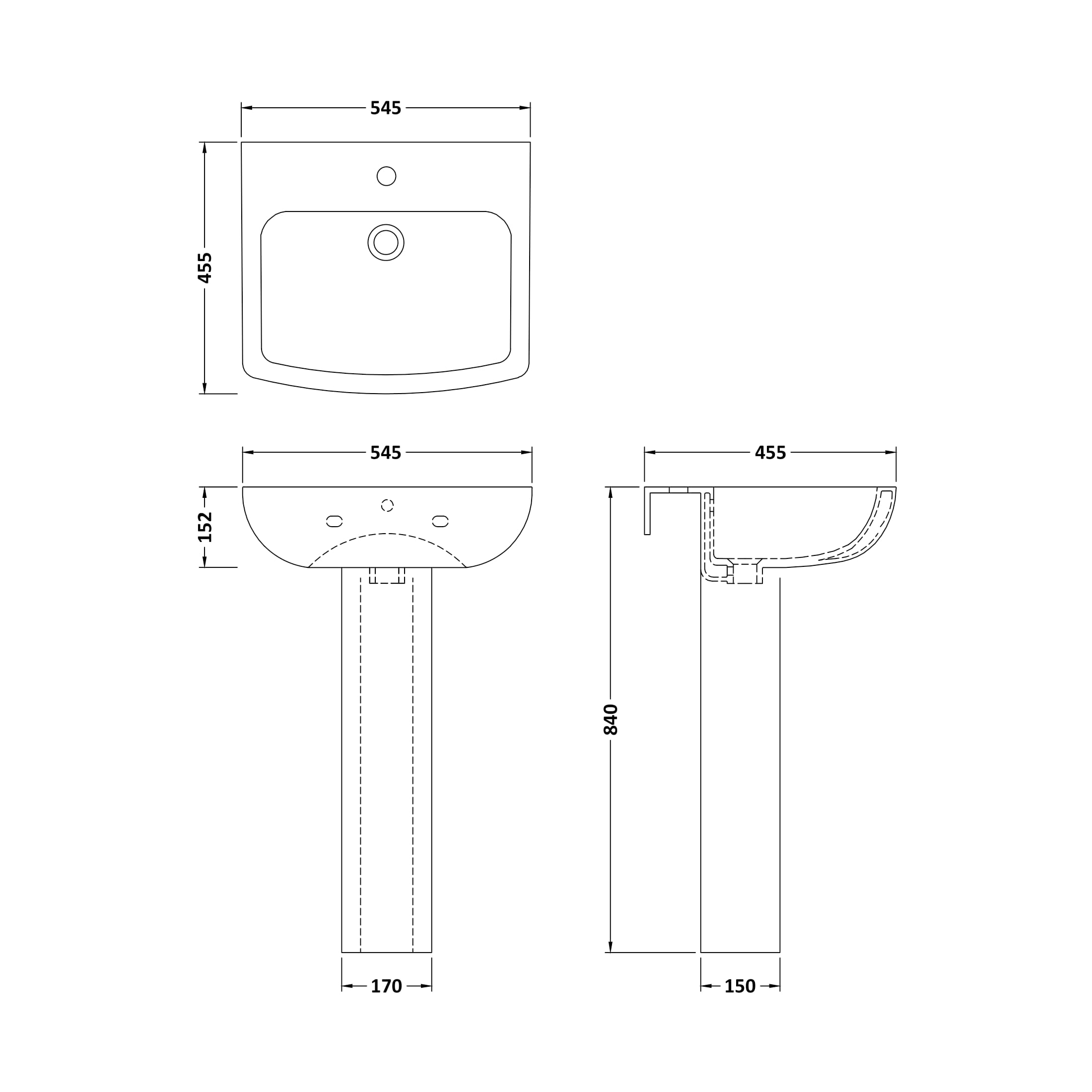 Emily Modern Bathroom Suite with Rimless Toilet 