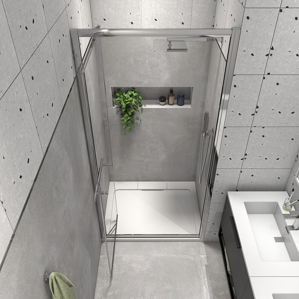 Harbour i8 Easy Clean Infold 8mm Shower Door & Optional Side Panel