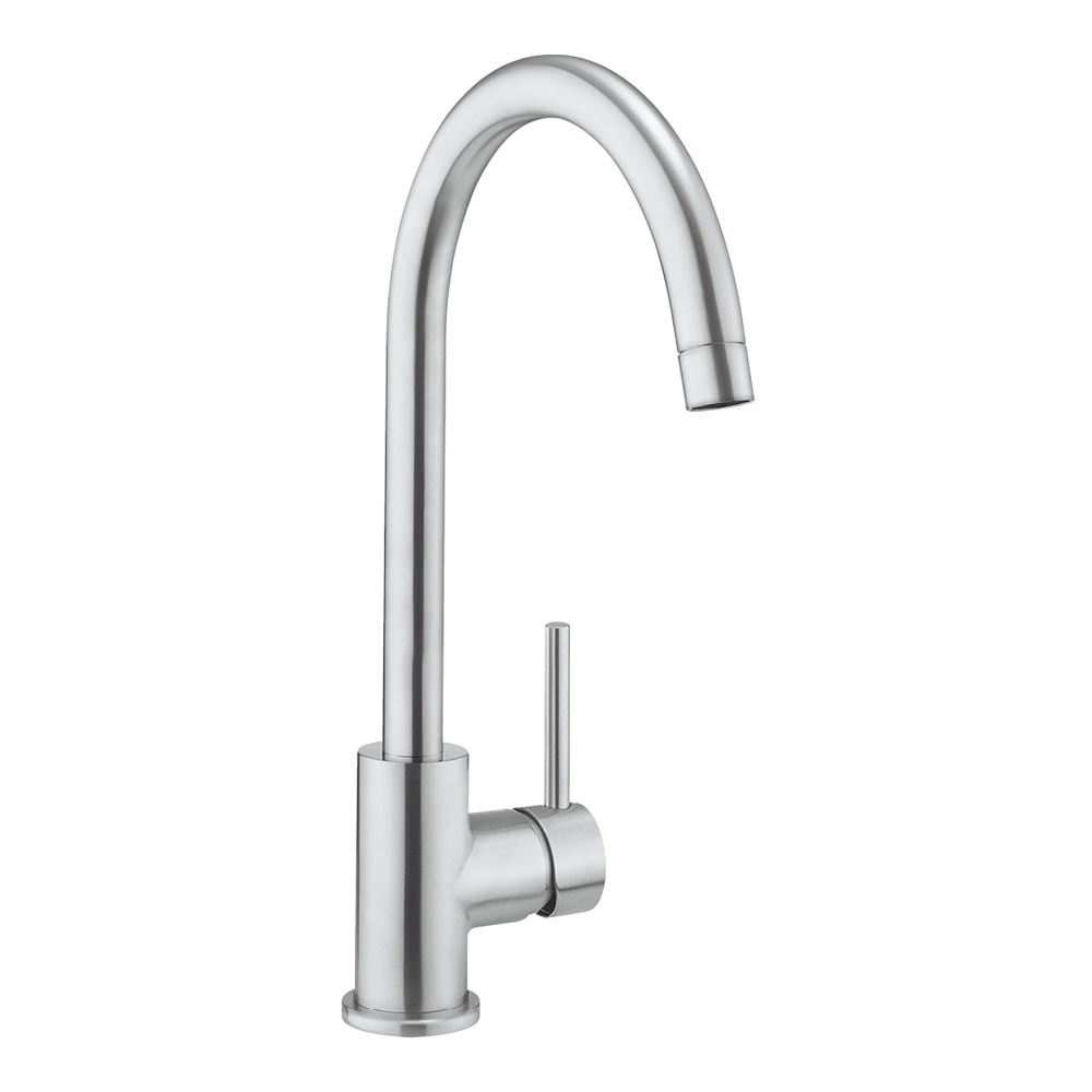 Crosswater MPRO Single Lever Mono Kitchen Mixer Tap - Brushed Stainless Steel