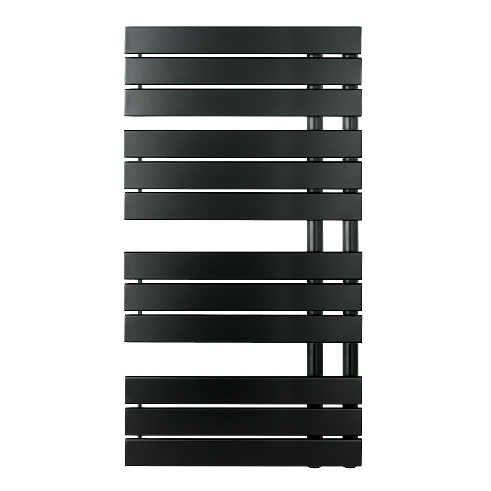 EliteHeat Steel Open-Side Heated Towel Rail - Matt Black