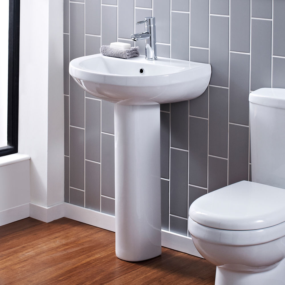 Vellamo Connect 550mm Full Pedestal & Basin