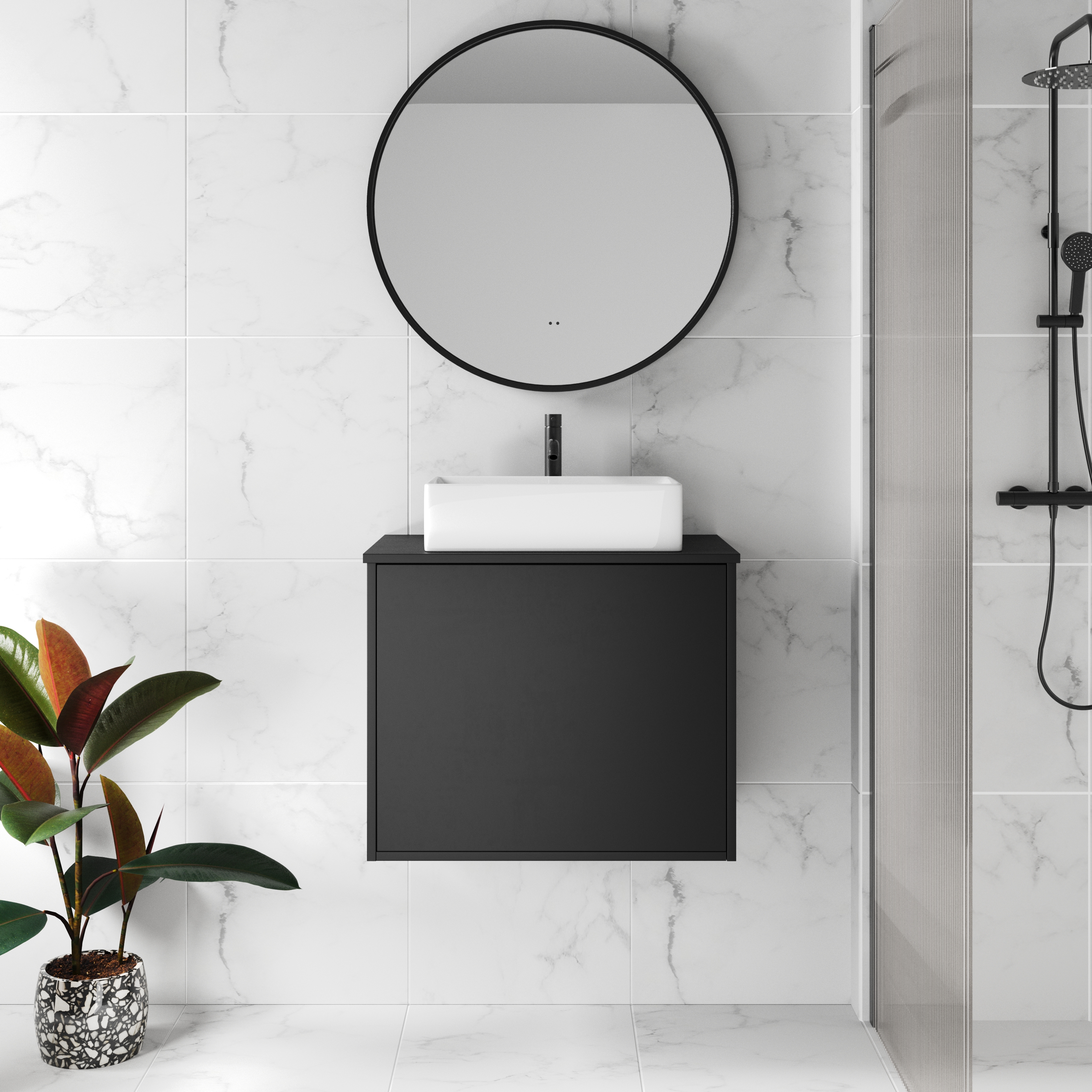 Billy 600mm Wall Hung Vanity Unit & Countertop