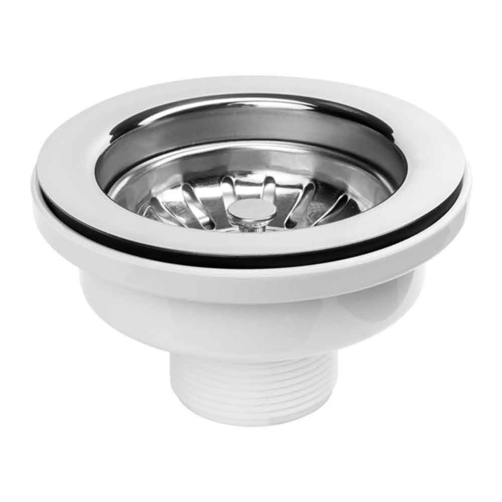 Reginox Contemporary White Ceramic Belfast Kitchen Sink - 595 x 455mm