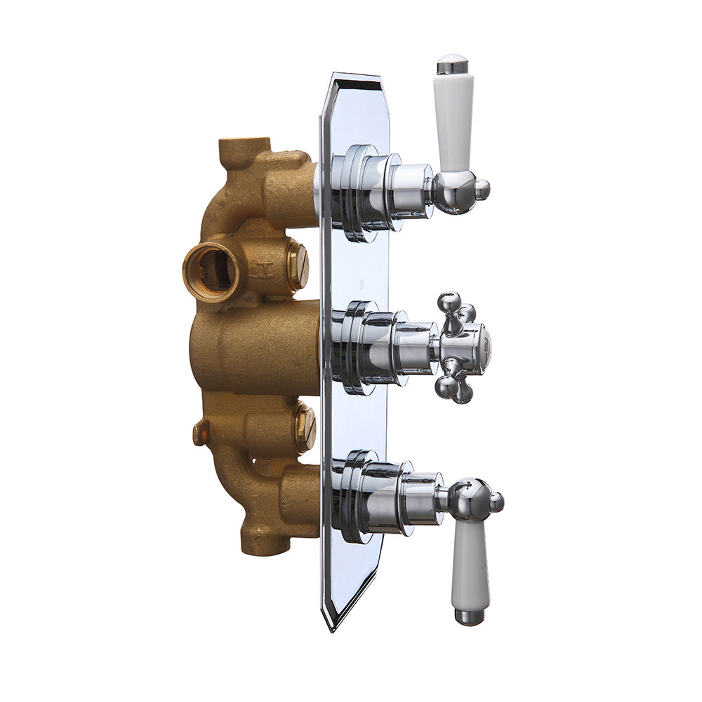 Butler & Rose Victoria Traditional 2 Outlet Triple Concealed Thermostatic Shower Valve