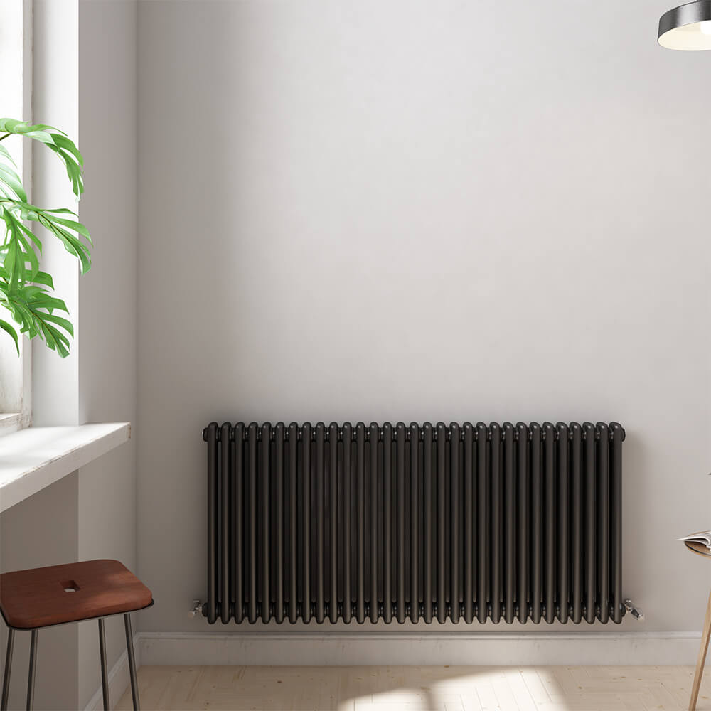 Brenton Olympus Horizontal 2 Column Radiator - Anthracite