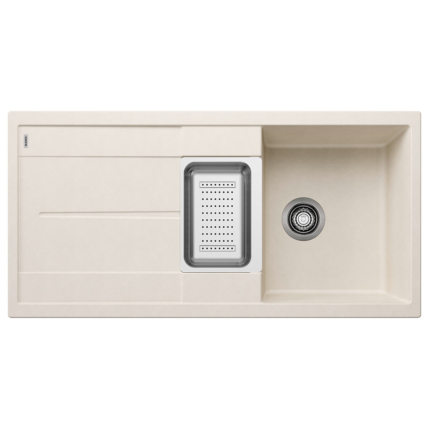 Blanco Metra 6 S 1.5 Bowl Inset Silgranit Composite Kitchen Sink & Waste with Reversible Drainer - 1000 x 500mm