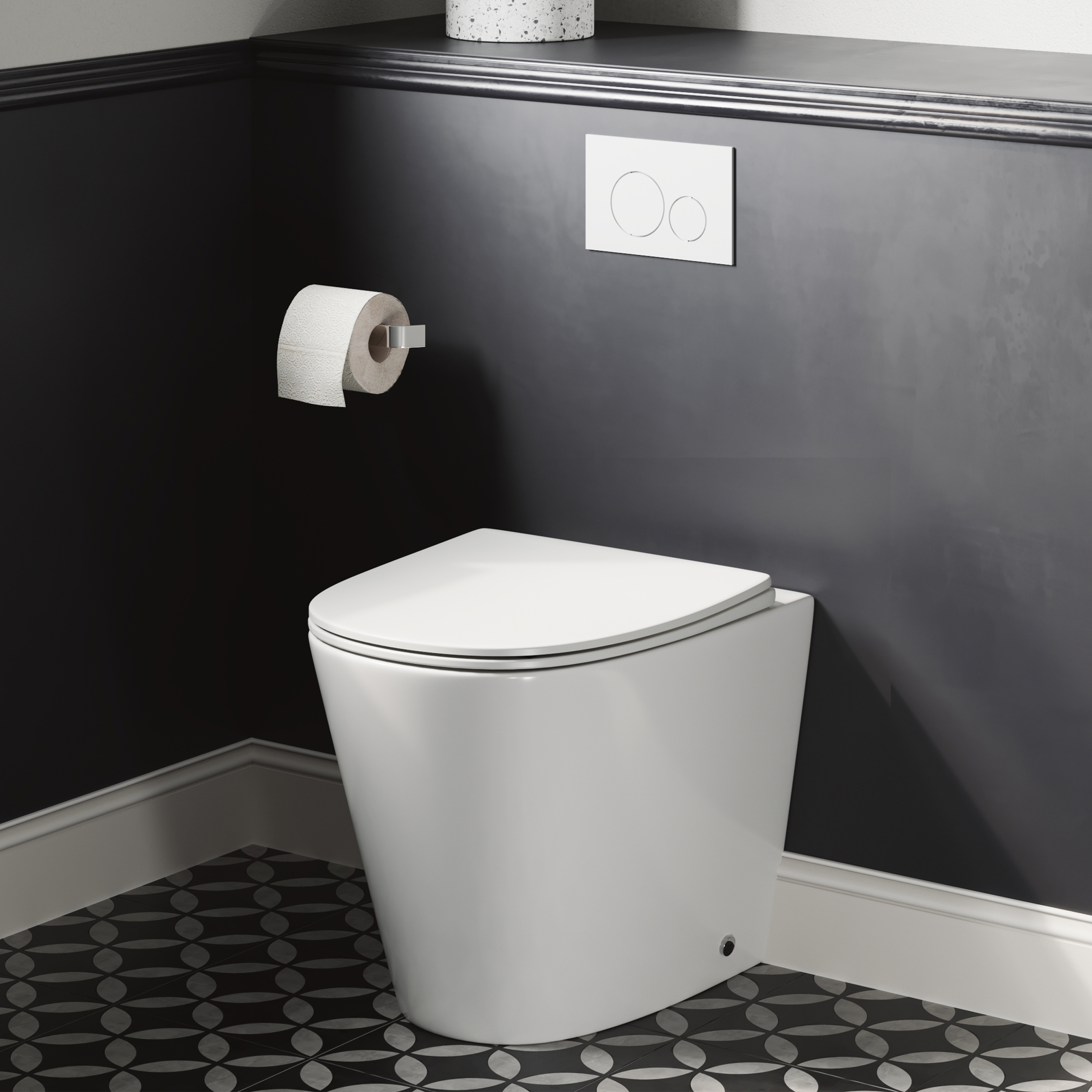 Harbour Clarity Back to Wall Rimless Toilet & Soft Close Seat