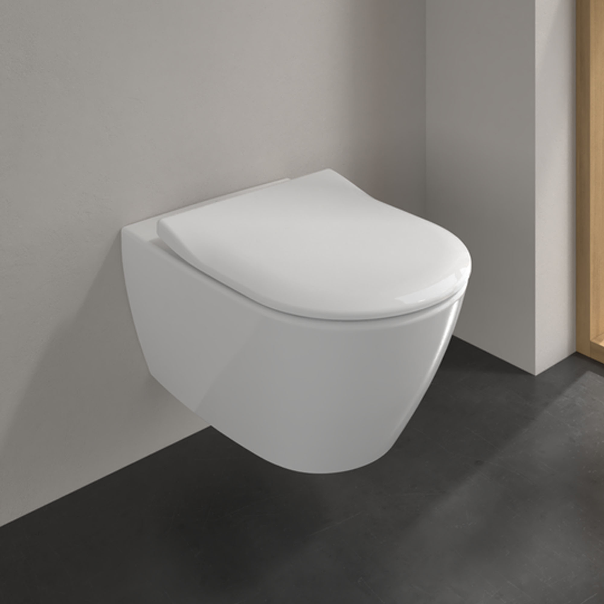 Villeroy & Boch Subway 2.0 Rimless Wall Mounted Toilet & Soft Close Toilet Seat