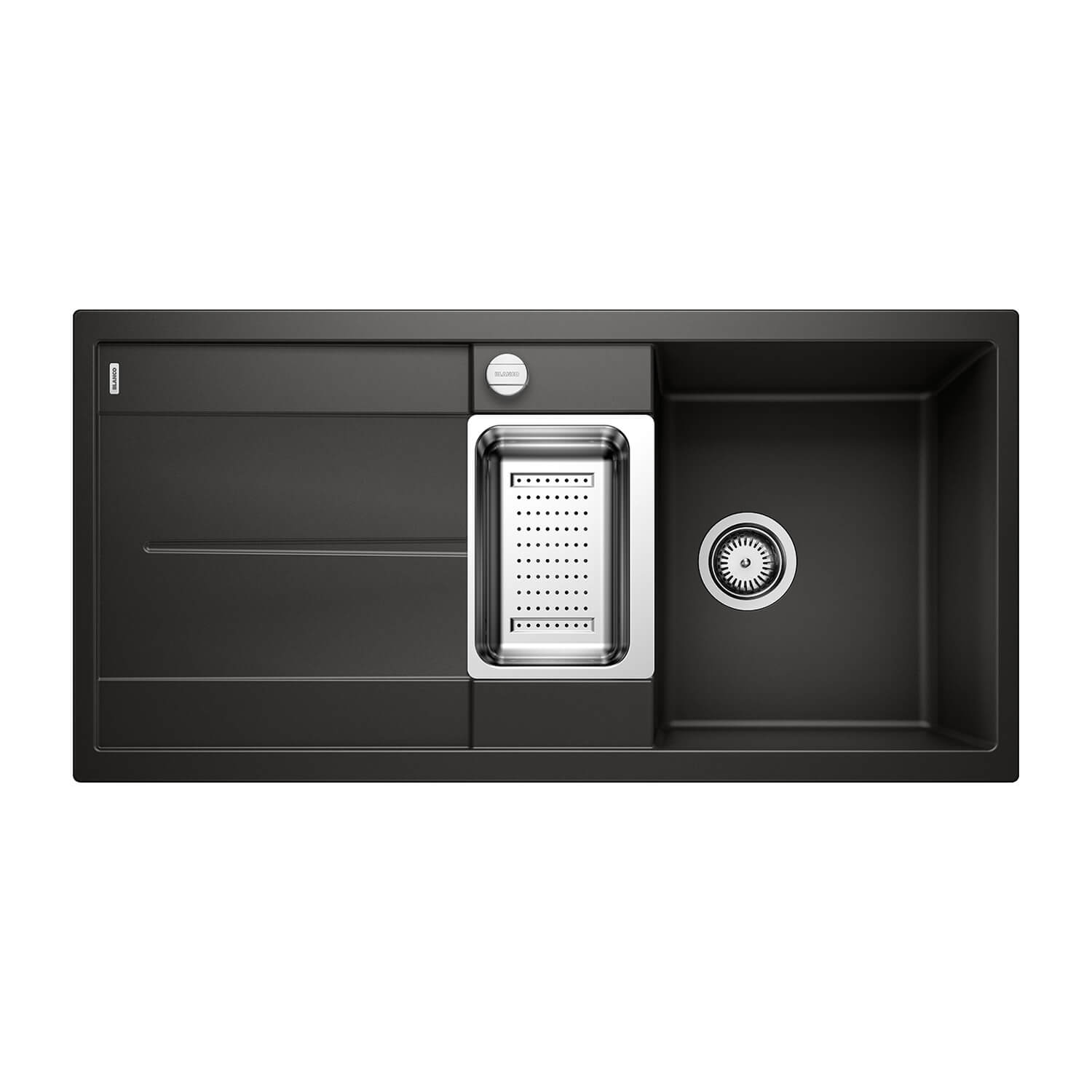 Blanco Metra 6 S 1.5 Bowl Inset Silgranit Composite Kitchen Sink & Waste with Reversible Drainer - 1000 x 500mm