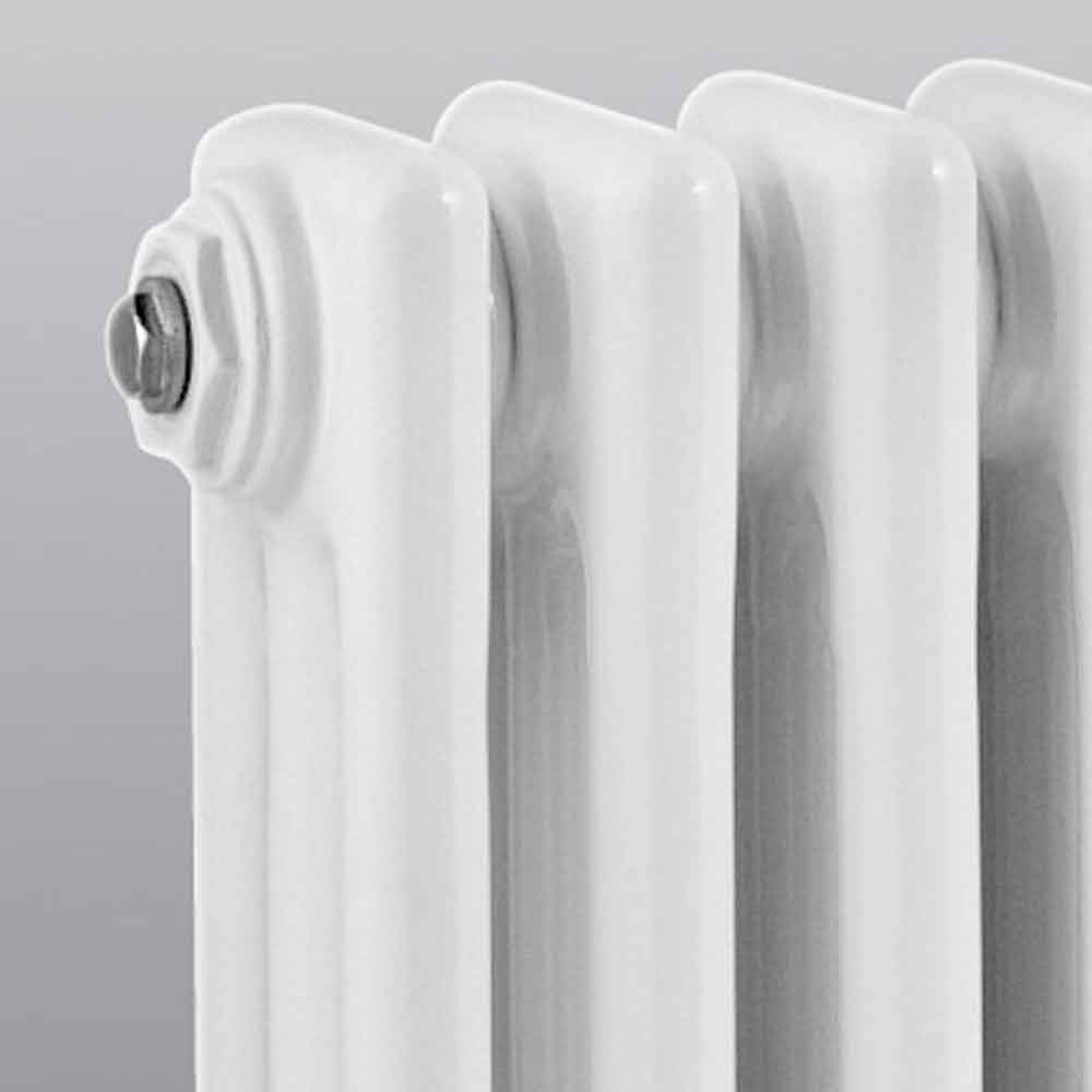 Hudson Reed Colosseum White Triple Column Traditional Radiator