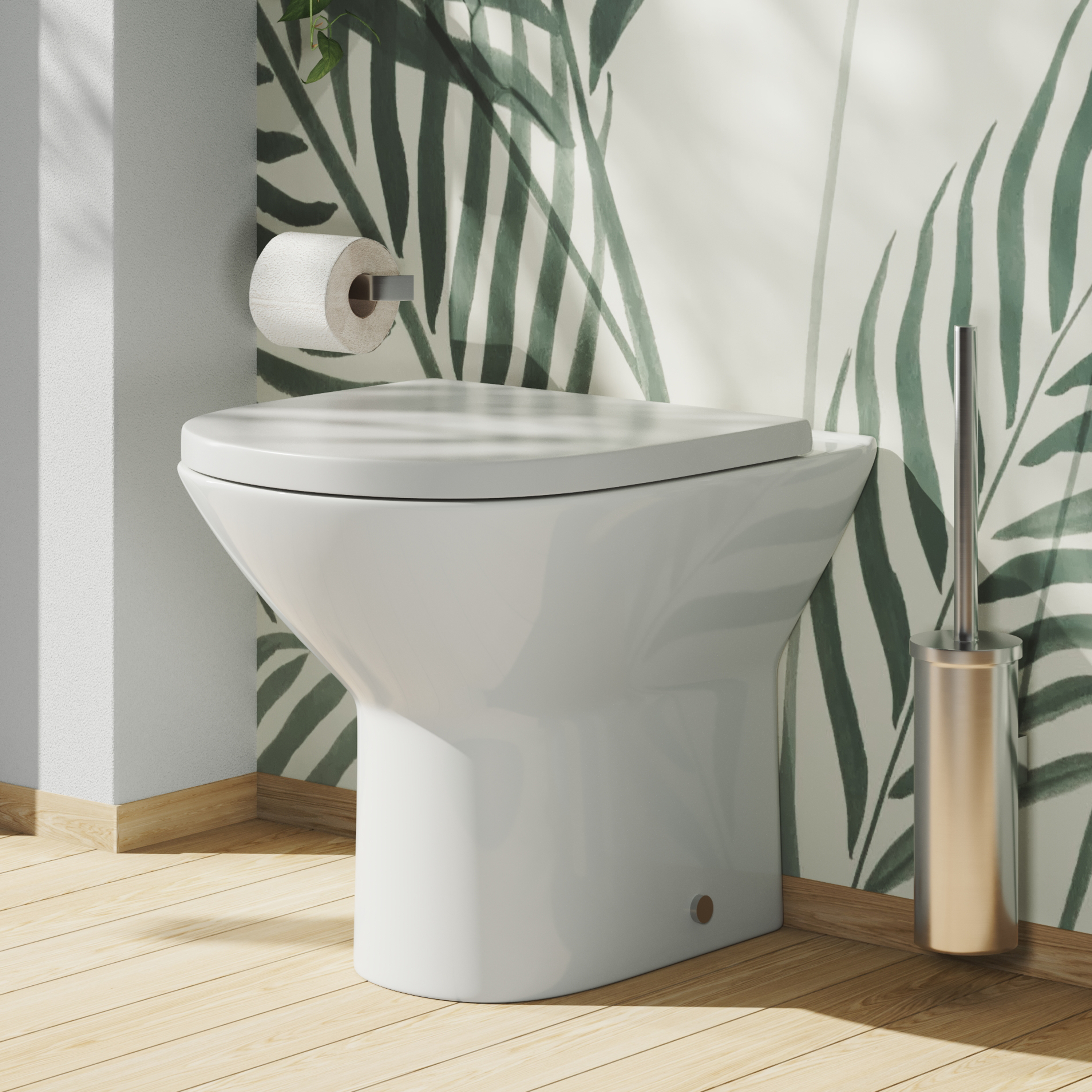 Harbour Identity Rimless Back to Wall Toilet & Soft Close Seat