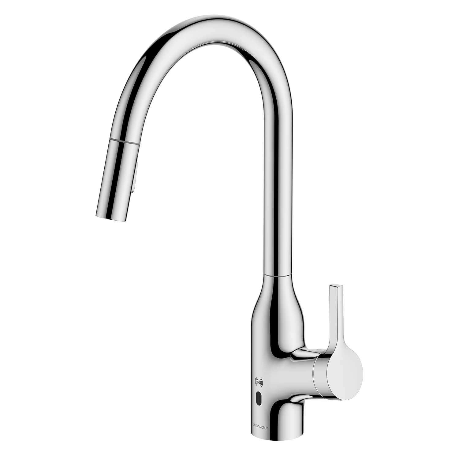 Clearwater Amelio Single Lever Touch-Free Sensor Kitchen Mixer Tap with Pull Out Spray
