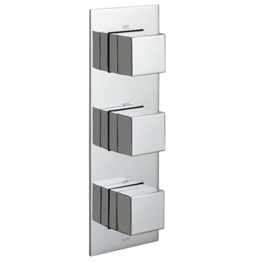 Vado Tablet Notion Vertical 3 Outlet Concealed Thermostatic Shower Valve