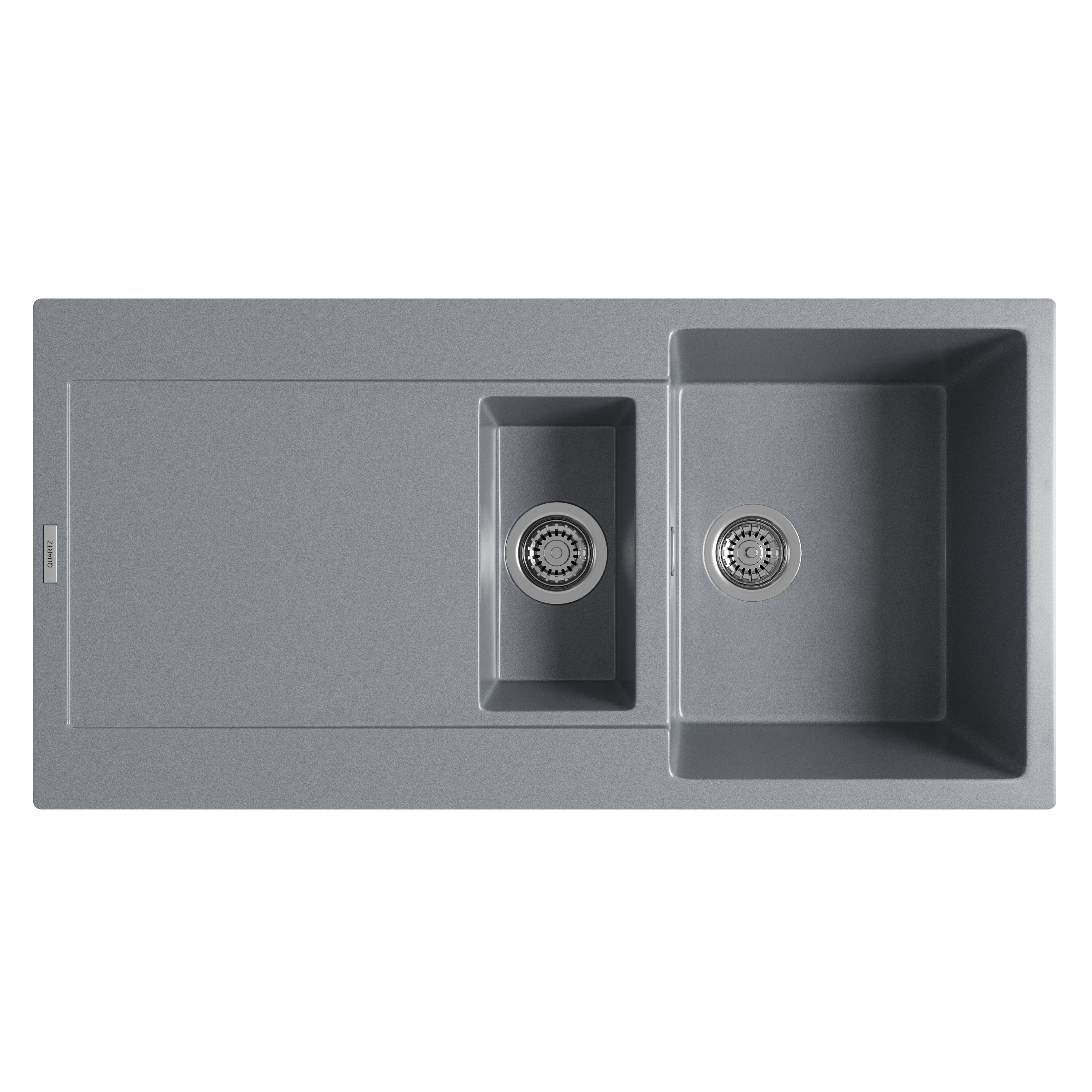 Vellamo Rocca 1.5 Bowl Granite Composite Inset Kitchen Sink & Waste - 1000 x 500mm