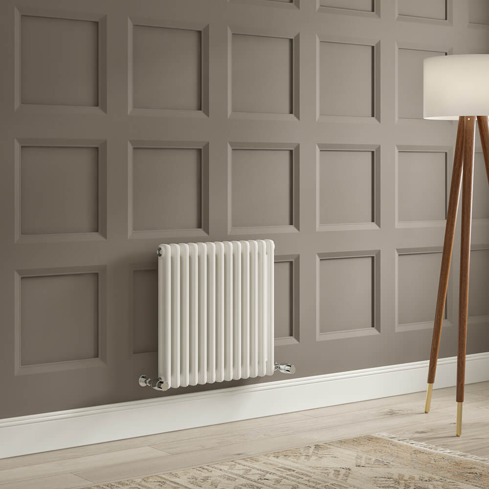 Brenton Olympus Horizontal 2 Column Radiator - White
