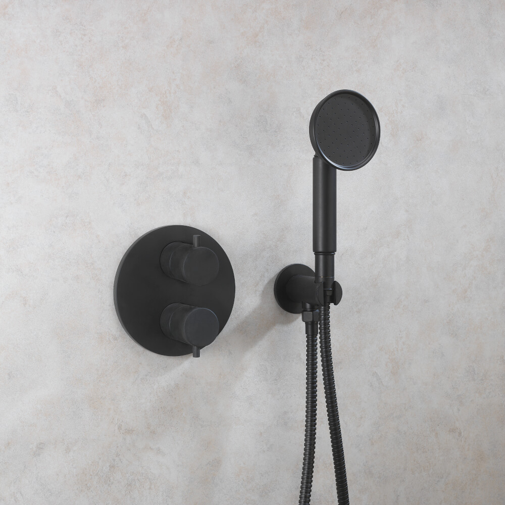 Crosswater MPRO Industrial Wall Outlet, Shower Handset & Hose