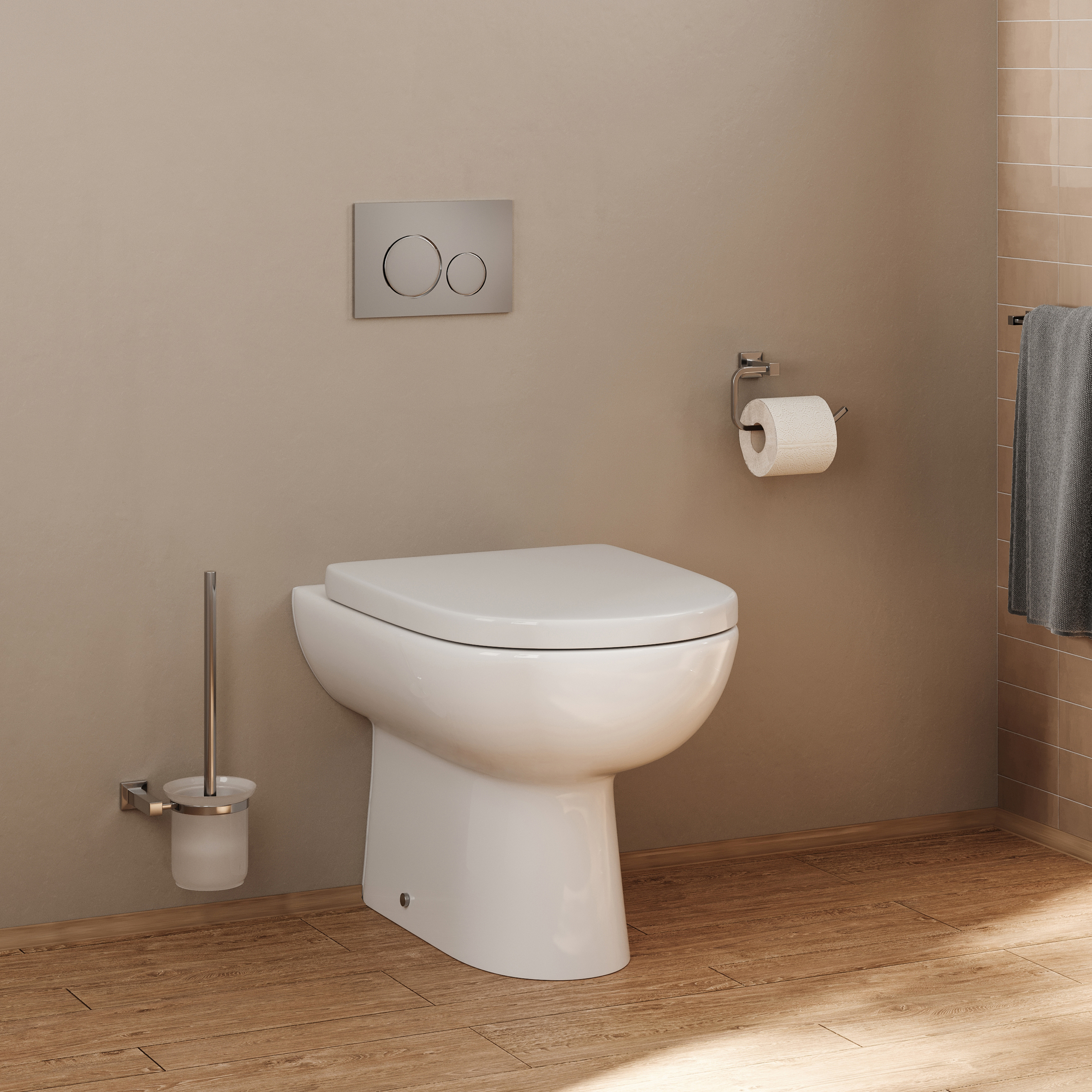 Anderson Rimless Back to Wall Toilet & Soft Close Seat