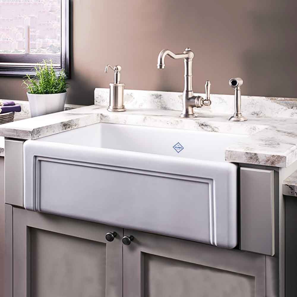 Shaws Original Entwistle Ceramic Single Bowl Butler Kitchen Sink - 760mm x 460mm