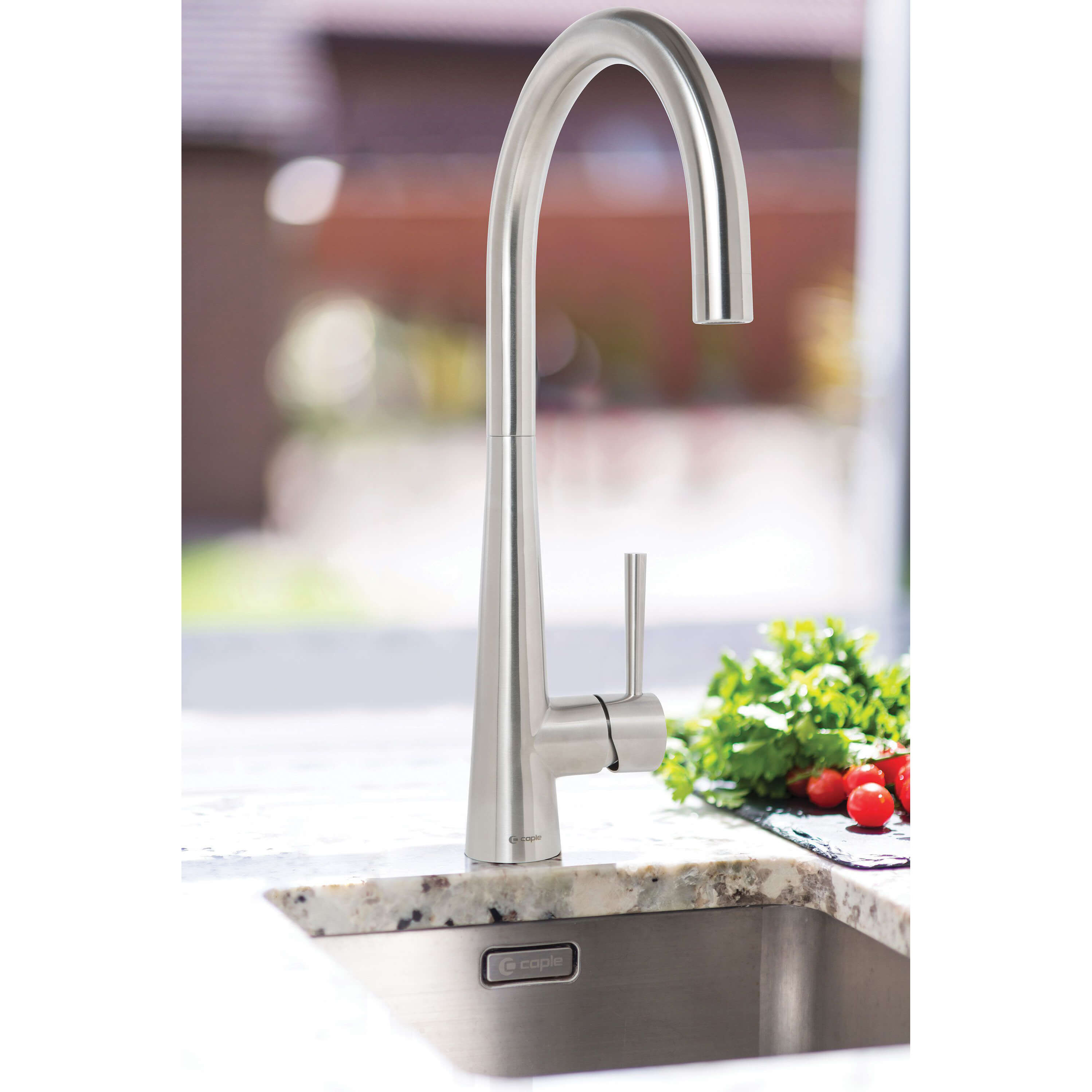 Caple Ridley Single Lever Mono Kitchen Mixer - Stainless Steel