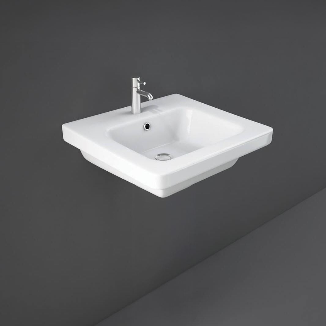 RAK Resort 1 Tap Hole Wall Hung Basin