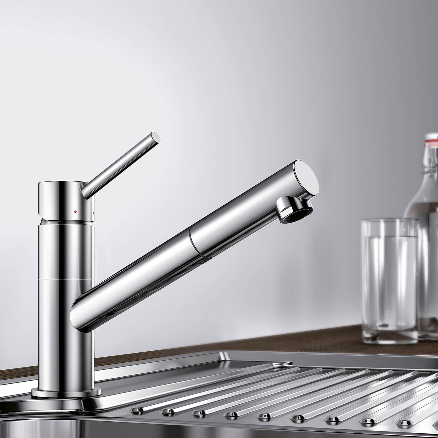 Blanco Kano-S Single Lever Mono Pull Out Kitchen Mixer Tap