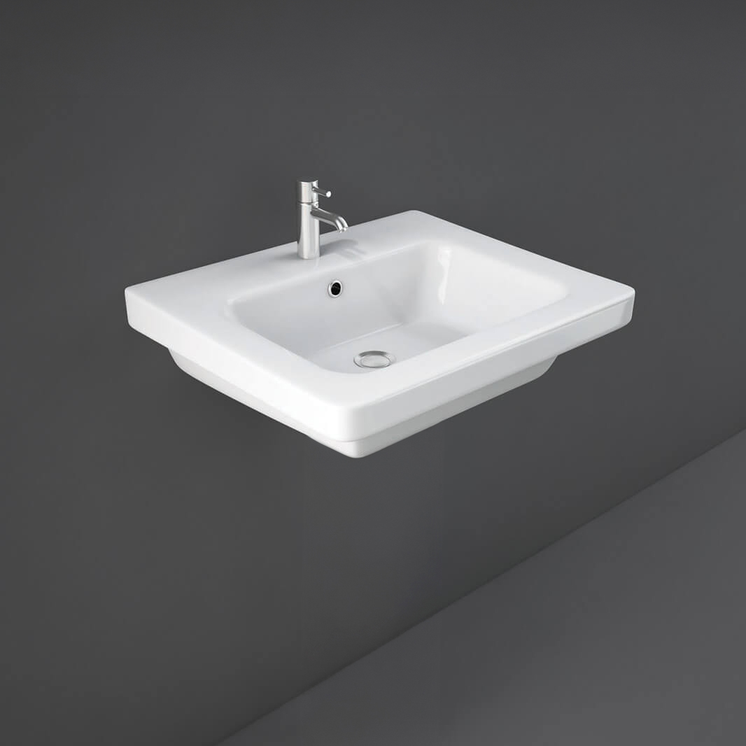 RAK Resort 1 Tap Hole Wall Hung Basin