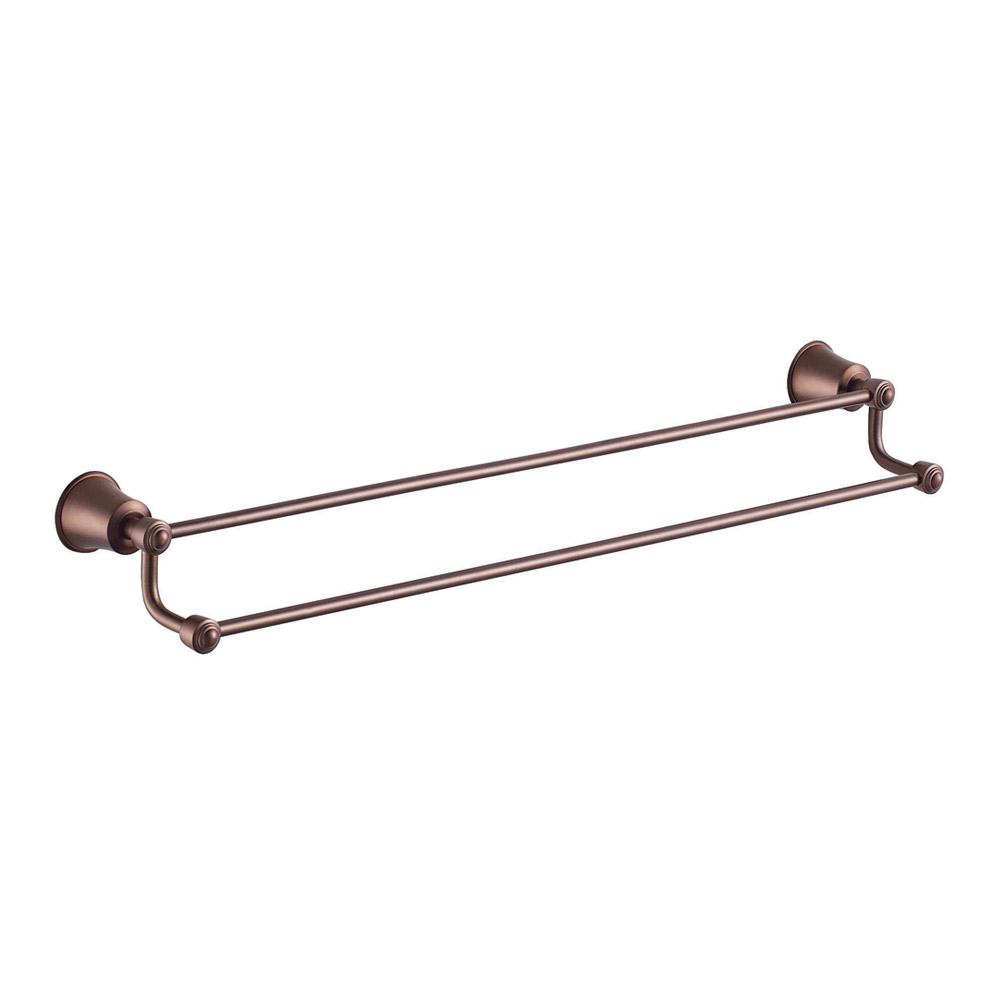 Flova Liberty Oil Rubbed Bronze Double Towel Bar - 650mm