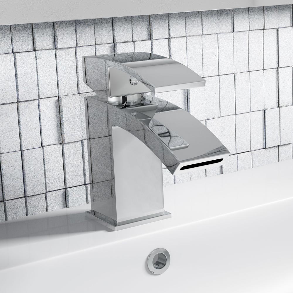 Vellamo City Waterfall Basin Mixer Tap & Waste