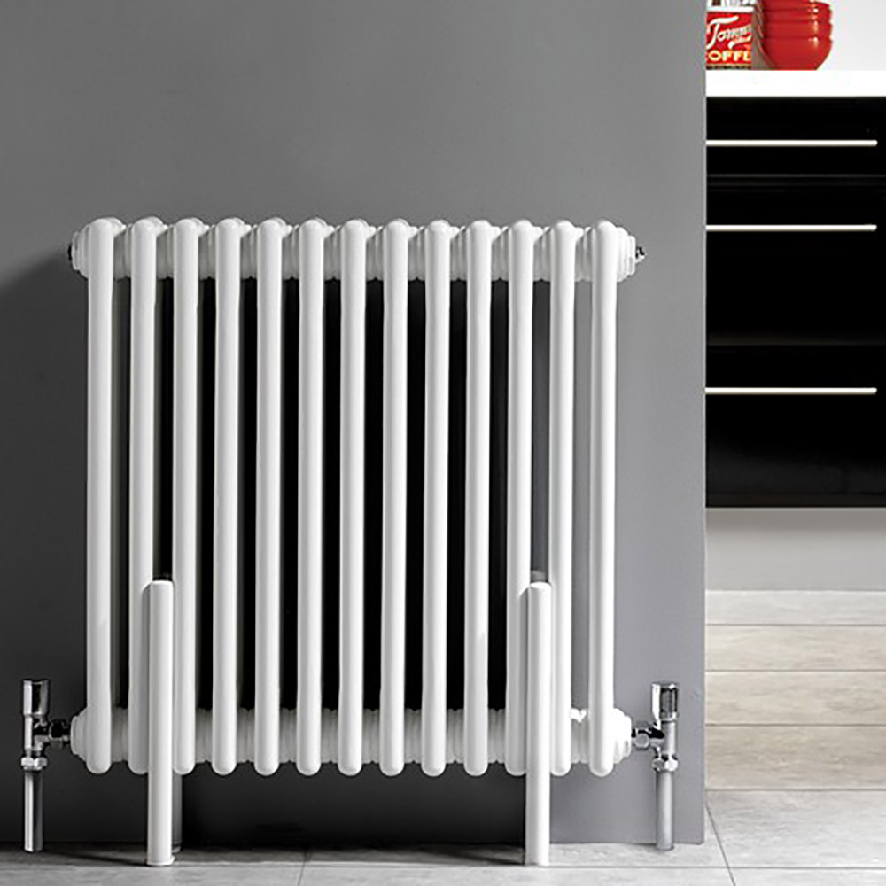 Hudson Reed Colosseum White Triple Column Traditional Radiator