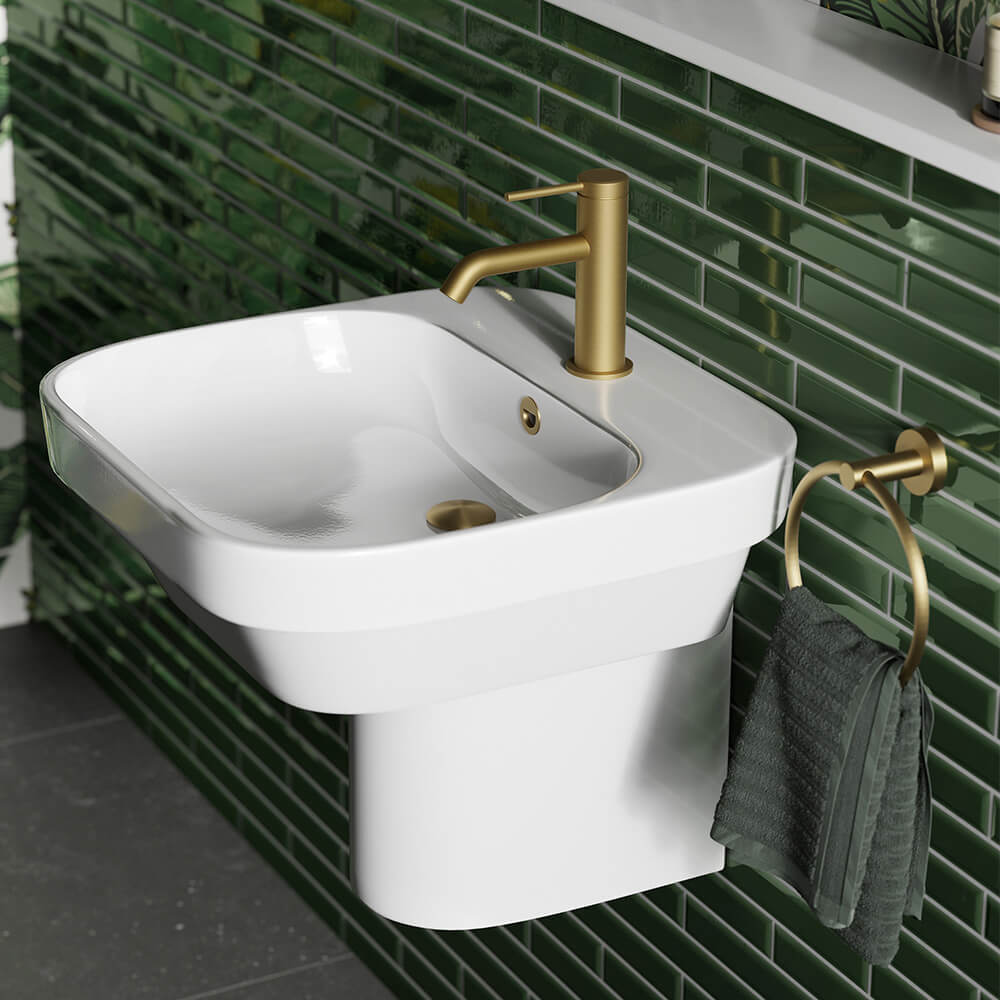 Britton Bathrooms Hoxton Towel Ring - Brushed Brass