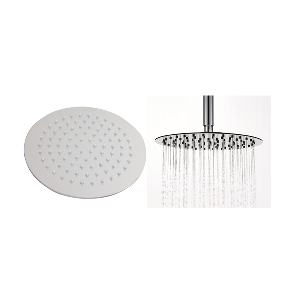 Vellamo Thin Round Fixed Shower Head - 200mm