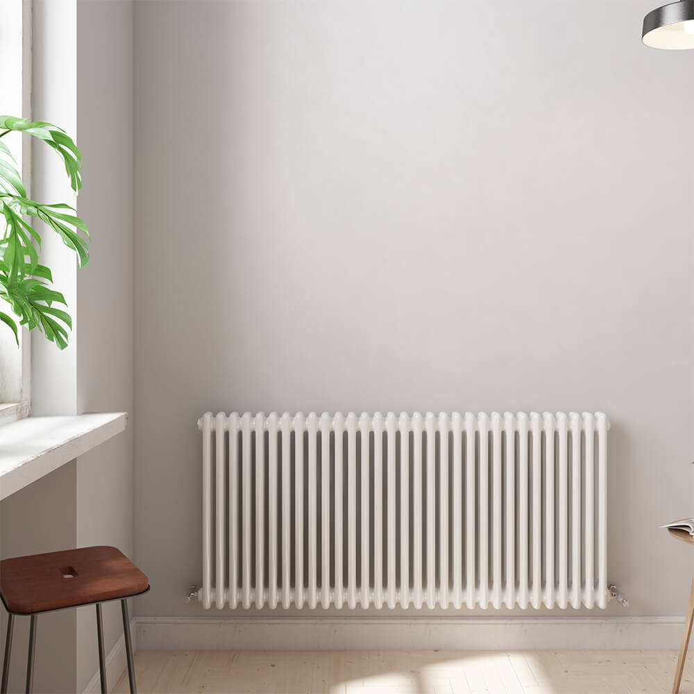 Brenton Olympus Horizontal 2 Column Radiator - White