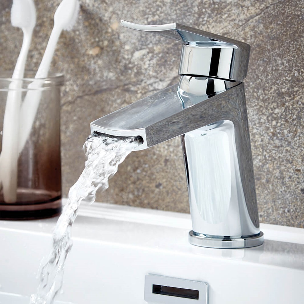 Vellamo Poise Mono Basin Mixer & Deck Mounted Bath Filler