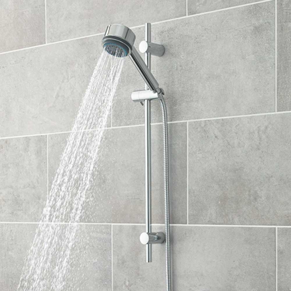 Hudson Reed Linear Slide Rail Kit with Multi-Function Handset & Outlet Elbow