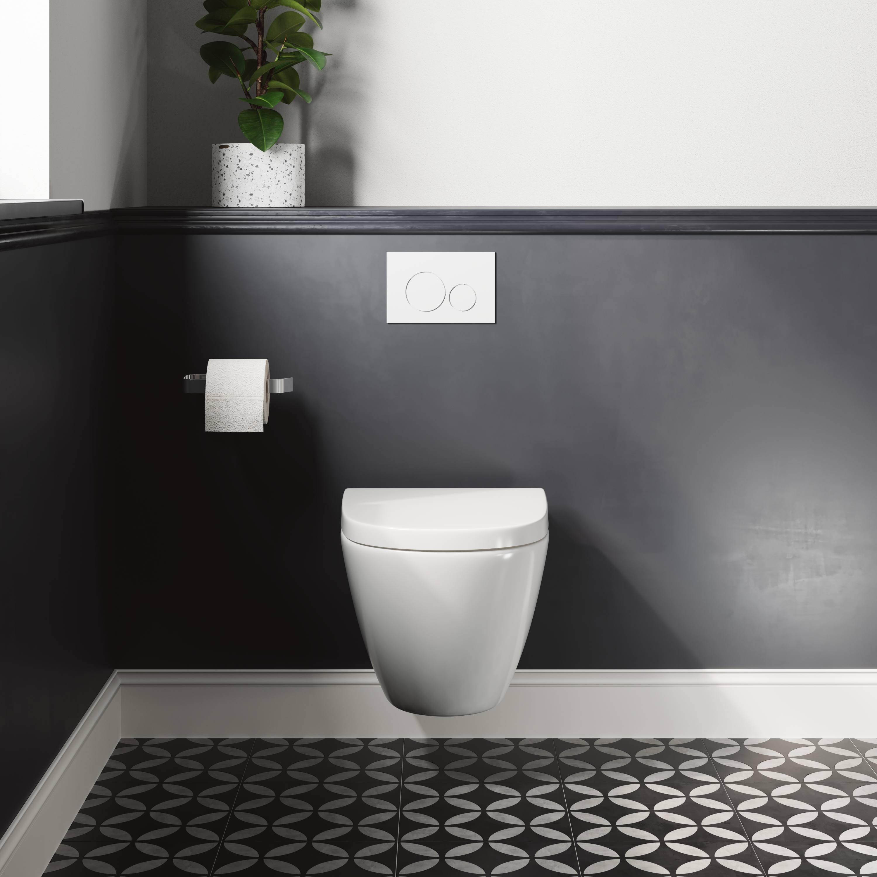 Harbour Clarity Rimless Wall Hung Toilet & Soft Close Seat