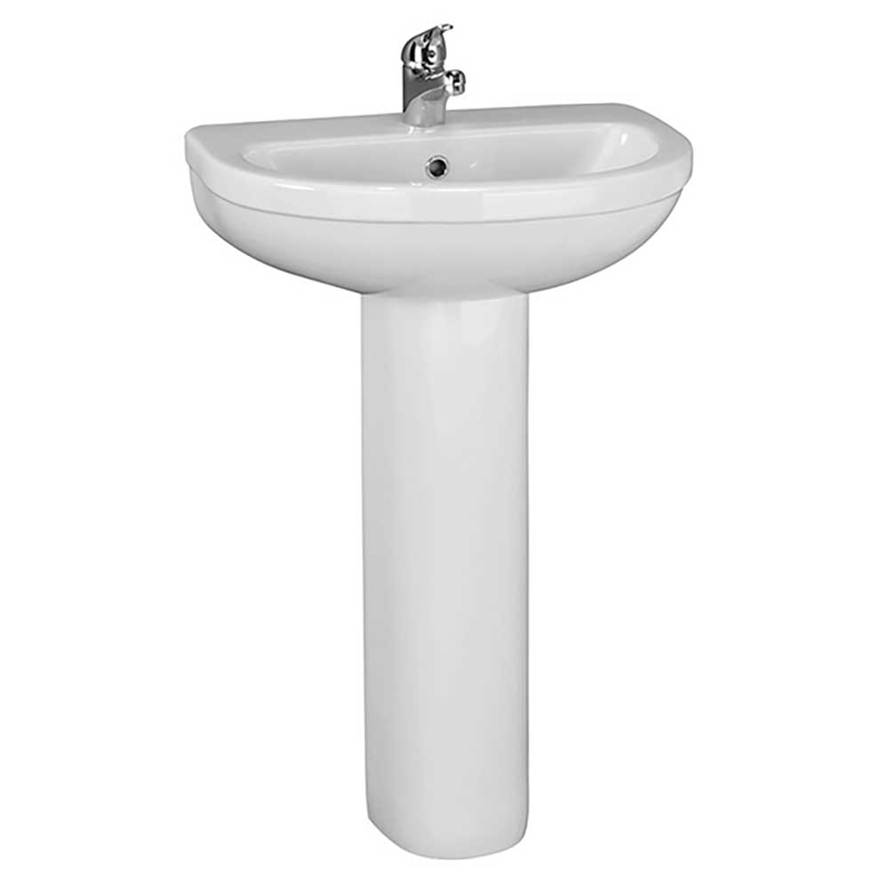 Vellamo Connect 550mm Full Pedestal & Basin