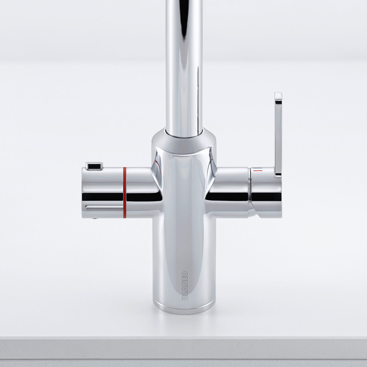 Blanco Tampera 3-in-1 Instant 100°C Boiling Water Mono Kitchen Mixer Tap - PVD Steel