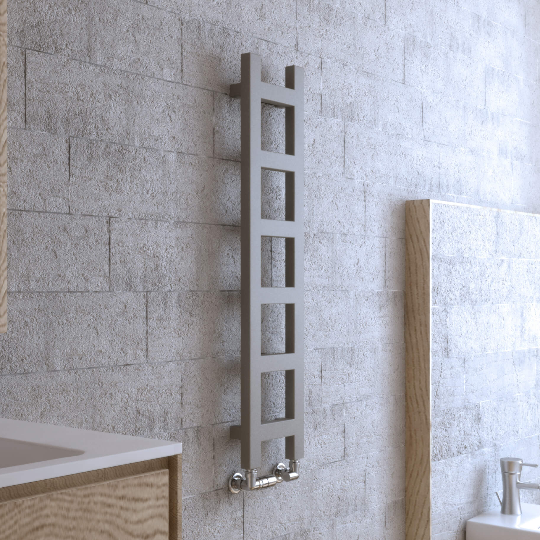 Terma Easy Ladder Heated Towel Rail - Sparkling Gravel - 3 Sizes
